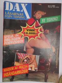 Dax 1989 nr 3 -aikuisviihdelehti / adult graphics magazine