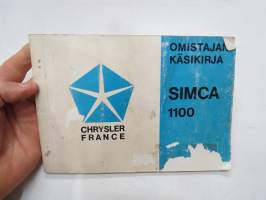 Simca 1100 -käyttöohjekirja