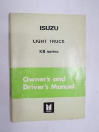 Isuzu Light Truck KB series 1981 -owner´s manual käyttöohjekirja englanniksi