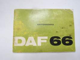 Daf 66 -käyttöohjekirja