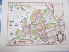 Nova Europae - Gerardus Mercator and Jodocus Hondius, Atlas 1666 -karttakopio / map