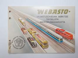 Webasto valmistusohjelma 1957