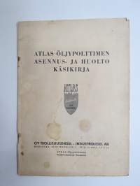 Atlas öljypoltin asennus- ja huolto käyttöohjekirja -burner manual