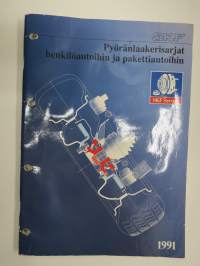 SKF Pyöränlaakerisarjat henkilöautoihin ja pakettiautoihin 1991 -luettelo