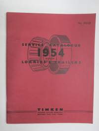 Timken 1954 Service Catalogue Section 2 Lorries & Trailers rolled bearings -laakeriluettelo