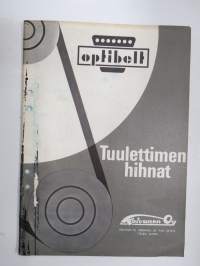 Optibelt - Tuulettimen hihnat -luettelo