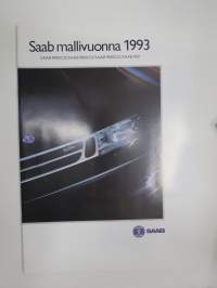 Saab 9000 CD, CS, CC, 900 mallivuosi 1993 -myyntiesite / sales brochure