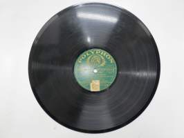 Polyphon XS 42714, J. Ekberg - Valkohiutaleita / Linnunrata -savikiekkoäänilevy / 78 rpm 10