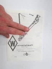Walterscheid W-nivelakseli pikaliittimillä - Muko Oy -myyntiesite / brochure