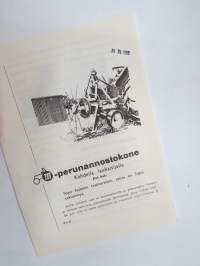 Muko perunannostokone kahdella laukaisijalla -myyntiesite / brochure