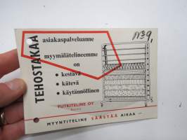 Putkiteline myymäläkalusteet -myyntiesite / brochure