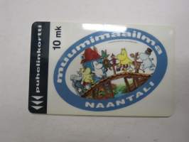 Muumimaailma Naantali (Moomin world) 10,00 mk - Puhelinyhtiöt 0000-146997, voimassa 7 / 1994 -puhelinkortti / phone card
