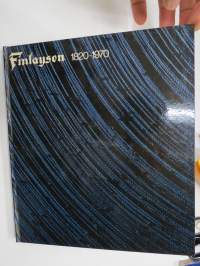 Osakeyhtiö Finlayson - Forssa Aktiebolaget 1820-1970 De gångna åren - Years gone by - Die Zeiten einst -yrityshistoriikki, kielet ruotsi, englanti & saksa