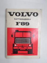 Volvo F89 -käyttöohjekirja / operator´s manual in finnish