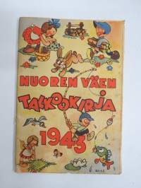 Nuoren väen talkookirja 1943 -wartime voluntary work book