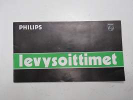 Philips levysoittimet 1975 -myyntiesite / sales brochure