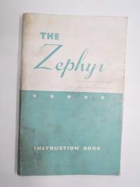 Ford Zephyr Instruction book - Omistajan käsikirja, englanninkielinen