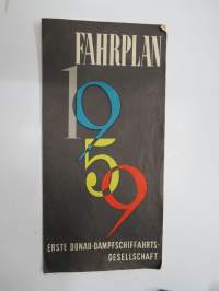 Fahrplan Erste Donau-Dampschiffarts-Gesellschaft 1959 -aikataulu / timetable