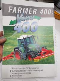 Fendt Farmer 400 Vario, traktori -myyntiesite, saksankielinen / sales brochure, in german