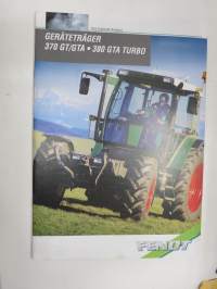 Fendt Geräteträger 370 GT/GTA, 380 GTA Turbo traktori -myyntiesite, saksankielinen / sales brochure, in german