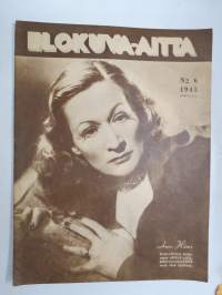 Elokuva-Aitta 1945 nr 6 Kansikuva Anne Häme, Huomioita elokuvasta, 13. Koputus, Sota ja Amor Hollywoodissa, He tapasivat Moskovassa, ym.