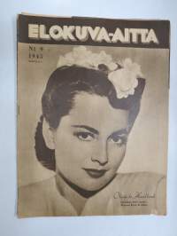 Elokuva-Aitta 1945 nr 9 Kansikuva Olivia de Havilland, Joel Rinne & Hilkka Helinä, Mirjami Kuosmanen & Erik Blomberg, Nuoria venäläisiä filmiohjaajia, ym.