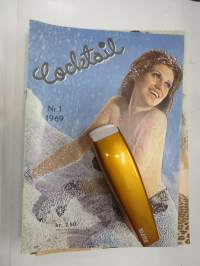 Cocktail 1969 nr 1 -aikuisviihdelehti, ruotsinkielinen / adult graphics magazine, in swedish