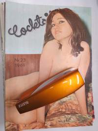 Cocktail 1969 nr 23 -aikuisviihdelehti, ruotsinkielinen / adult graphics magazine, in swedish