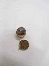 Islanti (Iceland), lippu -1960-luvun alun neulamerkki / pin