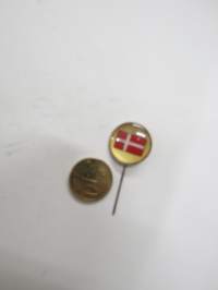 Tanska (Denmark), lippu -1960-luvun alun neulamerkki / pin