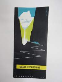 Innsbruck Coach Excursions 1959 - Österreich - Itävalta -matkailuesite / kartta - travel brochure / tourist map