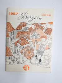 Bergen - Norway - Norge -matkailuesite / kartta - travel brochure / tourist map