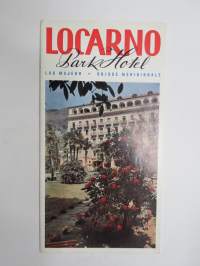 Locarno Park Hotel - Lac Majeur - Suisse meridionale (Schweitz-Switzerland-Suisse) -matkailuesite / kartta - travel brochure / tourist map