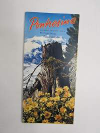 Pontresina - Schweitz Engadin 1850 m (Schweitz-Switzerland-Suisse) -matkailuesite / kartta - travel brochure / tourist map