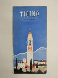 Ticino (Schweitz-Switzerland-Suisse) -matkailuesite / kartta - travel brochure / tourist map