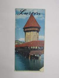 Luzern (Schweitz-Switzerland-Suisse) -matkailuesite / kartta - travel brochure / tourist map