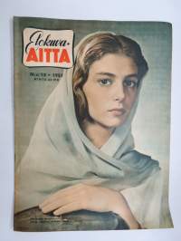 Elokuva-Aitta 1951 nr 18, Kansikuva Pier Angeli, Tauno Palo - Tukkijolella, Luise Ulrich, Tähtikuvasto Van Heflin - Charles Coburn - Ethel Barrymore, ym.