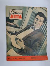 Elokuva-Aitta 1951 nr 11, Kansikuva Dirk Bogarde, Rio Grande, Jean Gabin, Bonzo-apina, Tähtikuvasto Paul Lukas - Jane Wyman - Fay Bainter, ym.