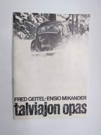 Talviajon opas (Volkswagen-maahantuojan kustantama, kannessa kupla BEO-53, takakannessa piirimyyjälistaus)