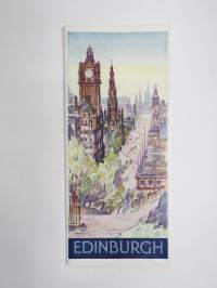 Edinburgh -matkailuesite / kartta - travel brochure / tourist map