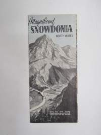 Magnificent Snowdonia, North Wales -matkailuesite / kartta - travel brochure / tourist map