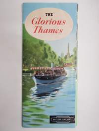 The Glorious Thames -matkailuesite / kartta - travel brochure / tourist map