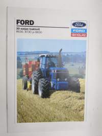 Ford / New Holland 30-sarjan traktori mallit 8630, 8730, 8830 -myyntiesite / tractor sales brochure, in finnish