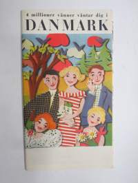 Danmark -matkailuesite / kartta - travel brochure / tourist map