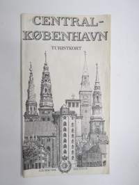 Central Kobenhavn turistkort -matkailuesite / kartta - travel brochure / tourist map
