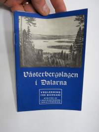 Västerbergslagen i Dalarna 1946 -matkailuesite / kartta - travel brochure / tourist map