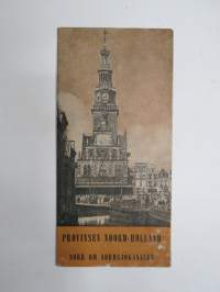 Provinsen Noor-Holland -matkailuesite / kartta - travel brochure / tourist map