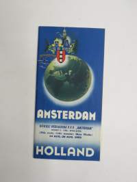 Amsterdam - Holland -matkailuesite / kartta - travel brochure / tourist map