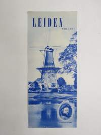 Leiden - Holland -matkailuesite / kartta - travel brochure / tourist map