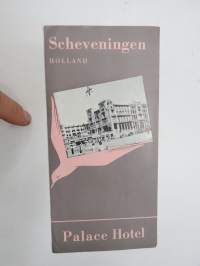 Scheveningen - Holland -matkailuesite / kartta - travel brochure / tourist map